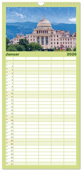 Produktbild: Familienplaner 2026 - Albanien. Eine Entdeckungsreise. mit 5 Spalten (Wandkalender, 21 x 45 cm) CALVENDO