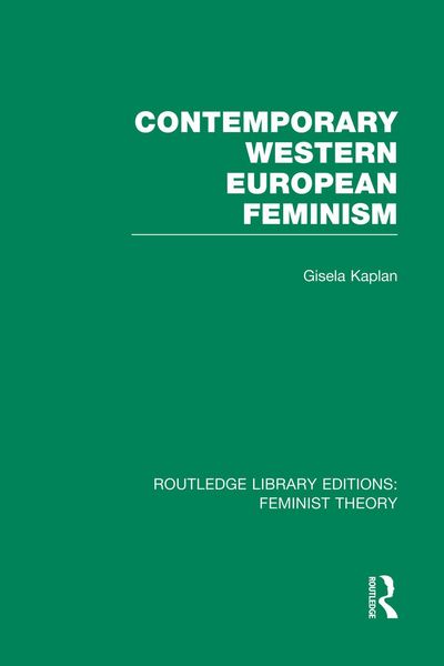 Produktbild: Contemporary Western European Feminism (Rle Feminist Theory)