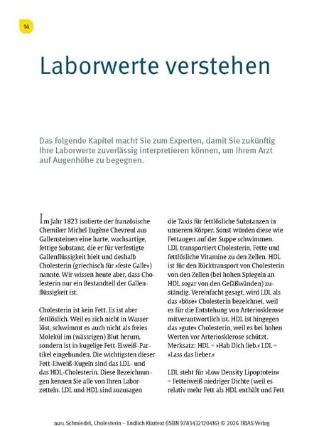 Produktbild: Cholesterin - Endlich Klartext