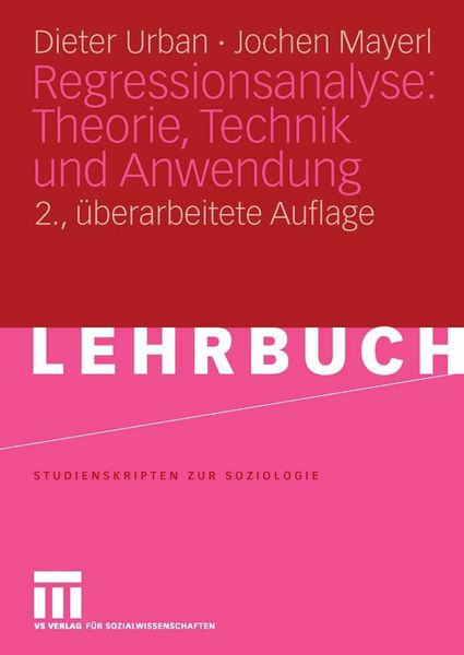 Produktbild: Regressionsanalyse: Theorie, Technik und Anwendung.