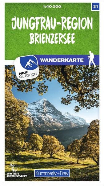 Produktbild: Jungfrau-Region / Brienzersee 31 Wanderkarte 1:40 000 matt laminiert
