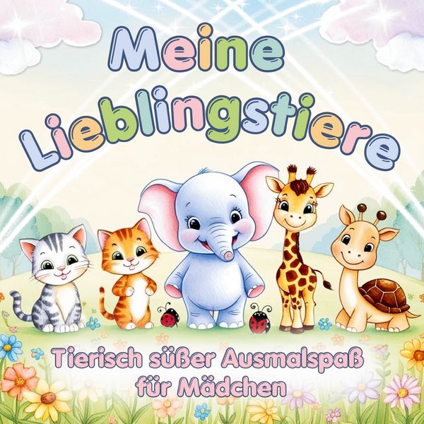 Produktbild: Tierischer s&uuml;&szlig;er Ausmalspa&szlig; f&uuml;r M&auml;dchen ab 3 Jahren - Meine Lieblingstiere