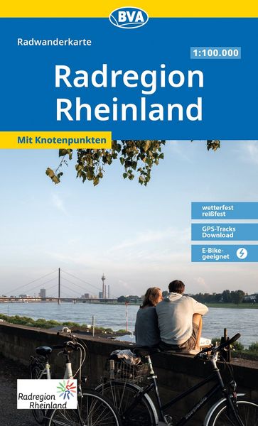 Produktbild: BVA Radwanderkarte RadRegion Rheinland die sch&ouml;nsten Radtouren mit Knotenpunkten 1:100.000