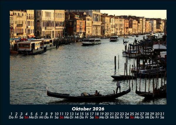 Produktbild: Venedig 2026 Fotokalender DIN A5