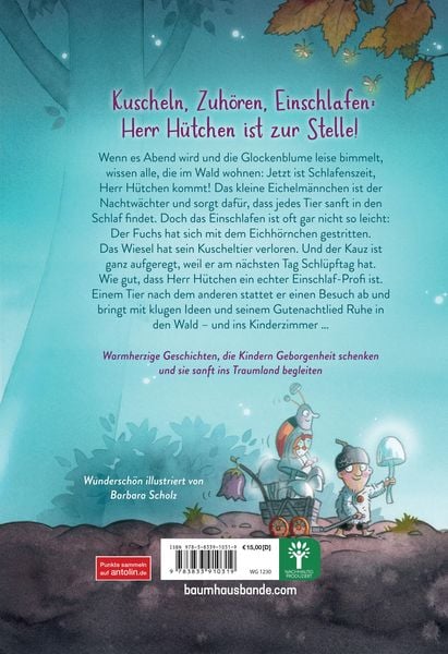 Produktbild: Herr H&uuml;tchen sagt Gute Nacht - Einschlaf-Geschichten aus dem Wald (Band 1)