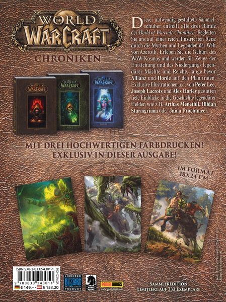 World of Warcraft: Chroniken Schuber 1 - 3 V