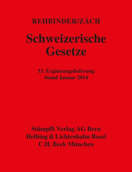 Produktbild: Schweizerische Gesetze