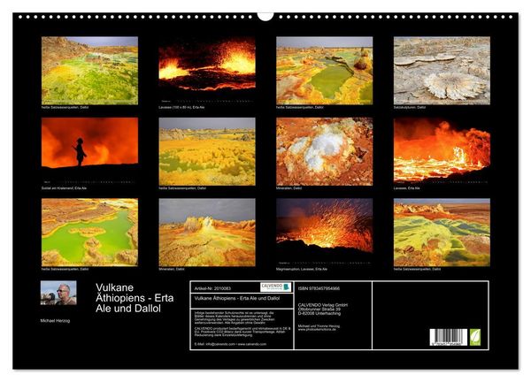 Produktbild: Vulkane &Auml;thiopiens - Erta Ale und Dallol (Wandkalender 2026 DIN A2 quer), CALVENDO Monatskalender