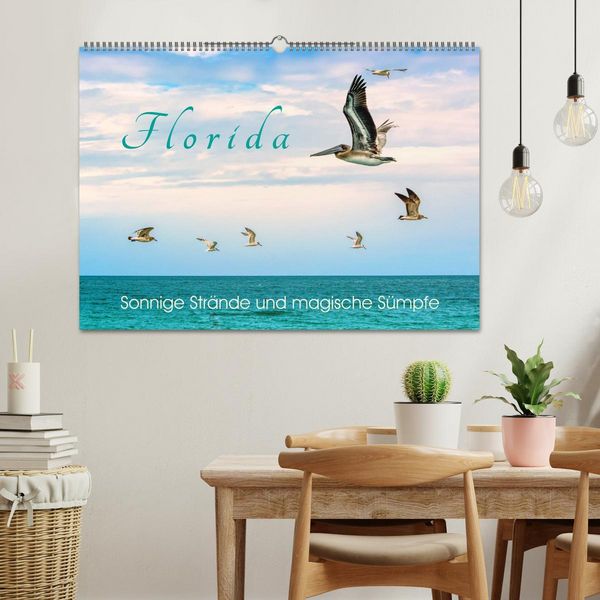 Produktbild: Florida - Sonnige Str&auml;nde und magische S&uuml;mpfe (Wandkalender 2026 DIN A2 quer), CALVENDO Monatskalender