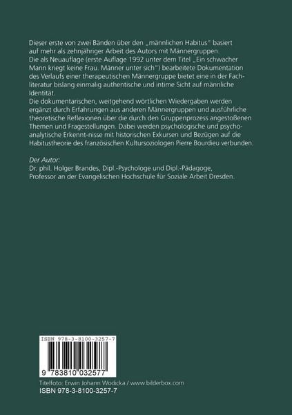 Produktbild: Der m&auml;nnliche Habitus