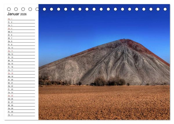 Produktbild: Schachtanlagen in Mansfeld S&uuml;dharz (Tischkalender 2026 DIN A5 quer), CALVENDO Monatskalender