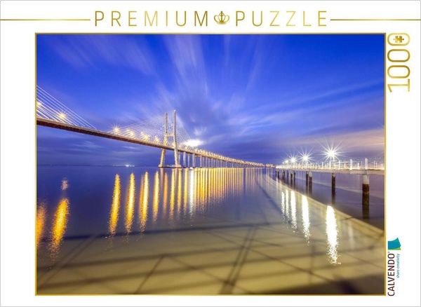 CALVENDO Puzzle Ponte de Vasco da Gama | 1000 Teile Lege-Größe 64x48cm Foto-Puzzle für glückliche Stunden