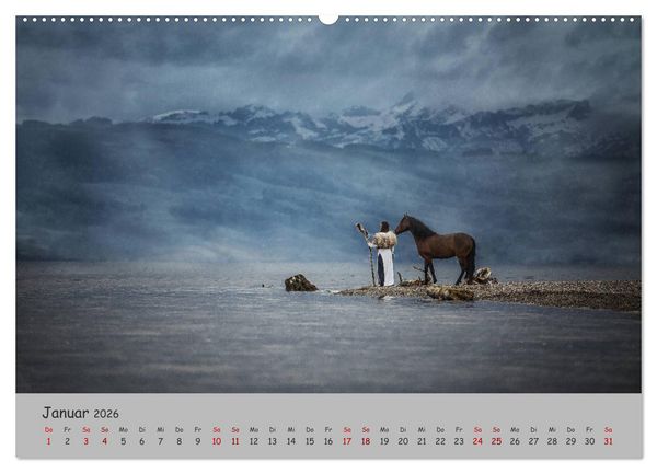 Produktbild: Spiegel deiner Seele (hochwertiger Premium Wandkalender 2026 DIN A2 quer), Kunstdruck in Hochglanz