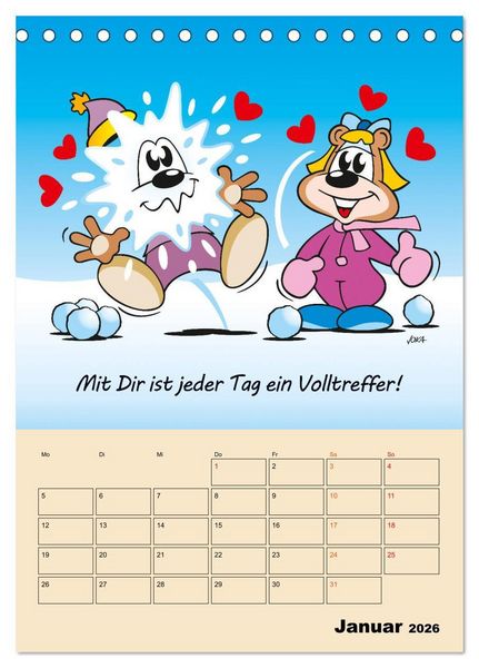 Produktbild: Ein Jahr mit Dir! (Tischkalender 2026 DIN A5 hoch), CALVENDO Monatskalender