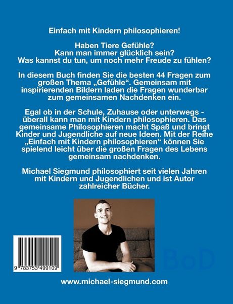 Produktbild: Gef&uuml;hle - Die besten 44 Fragen zum Philosophieren mit Kindern und Jugendlichen