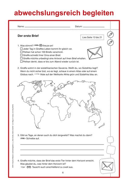Produktbild: Lekt&uuml;rebegleiter &ndash; kompakt und differenziert: Viele Gr&uuml;&szlig;e, Deine Giraffe