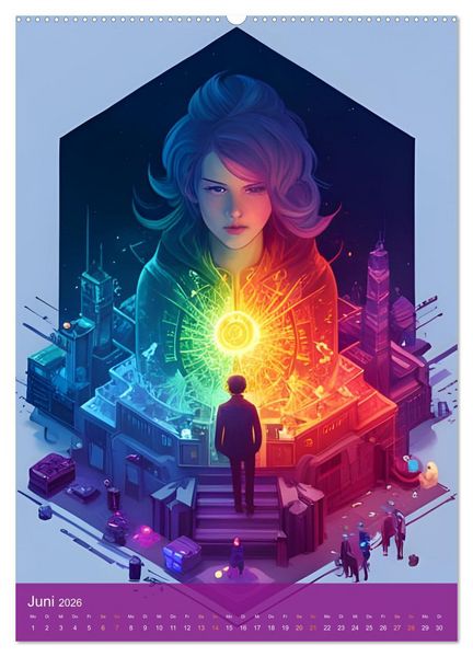 Produktbild: Alle Farben des Regenbogens (hochwertiger Premium Wandkalender 2026 DIN A2 hoch), Kunstdruck in Hochglanz