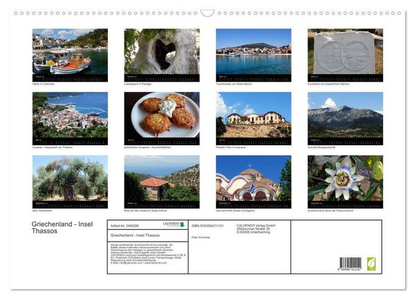 Produktbild: Griechenland - Insel Thassos (Wandkalender 2027 DIN A2 quer), CALVENDO Monatskalender