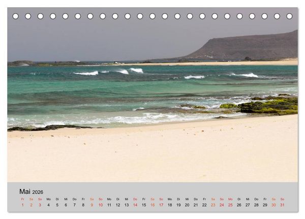 Produktbild: Boa Vista - Perle der Kapverden (Tischkalender 2026 DIN A5 quer), CALVENDO Monatskalender