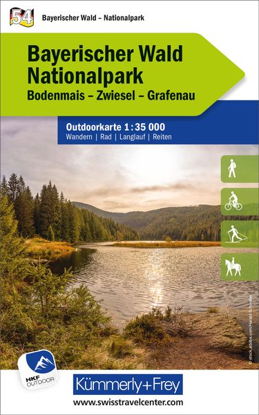 Kümmerly+Frey Outdoorkarte Deutschland 54 Nationalpark Bayerischer Wald 1:35.000, Sonstige von , Kümmerly+Frey, 9783259026076