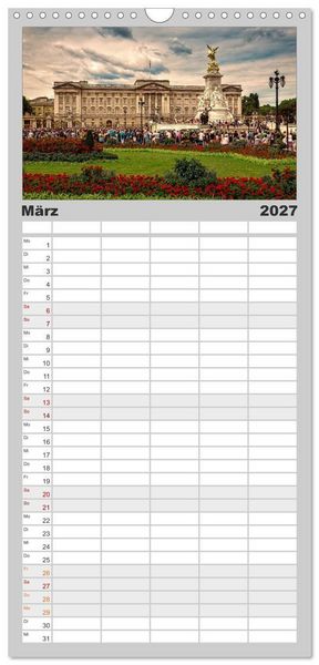 Produktbild: Familienplaner 2027 - Weltmetropole London mit 5 Spalten (Wandkalender, 21 x 45 cm) CALVENDO