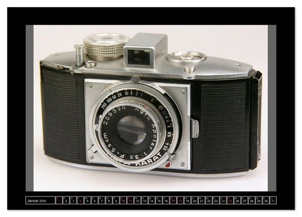 Produktbild: AGFA KAMERA OLDIES Klassische Kameras von 1926 - 1974 (Wandkalender 2026 DIN A3 quer), CALVENDO Monatskalender