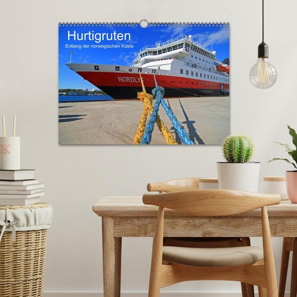 Produktbild: Hurtigruten - Entlang der norwegischen K&uuml;ste (Wandkalender 2026 DIN A3 quer), CALVENDO Monatskalender