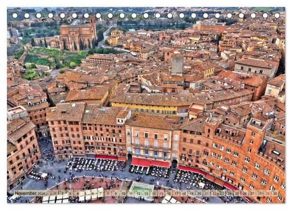 Produktbild: Sehnsucht nach SIENA (Tischkalender 2026 DIN A5 quer), CALVENDO Monatskalender