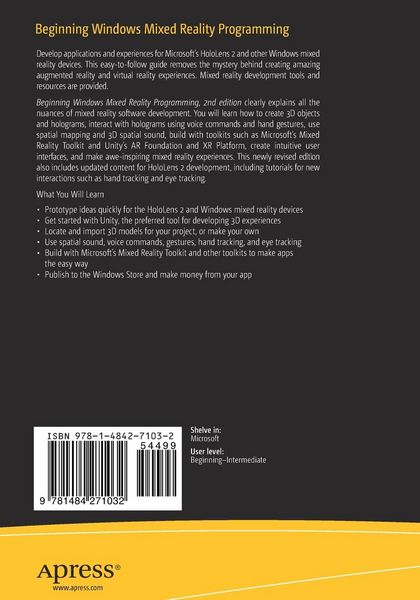 Produktbild: Beginning Windows Mixed Reality Programming
