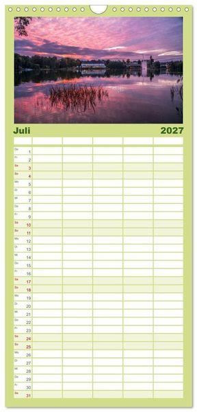 Produktbild: Familienplaner 2027 - Deutsche Bundesl&auml;nder - Th&uuml;ringen mit 5 Spalten (Wandkalender, 21 x 45 cm) CALVENDO