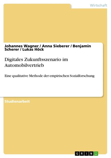 Produktbild: Digitales Zukunftsszenario im Automobilvertrieb
