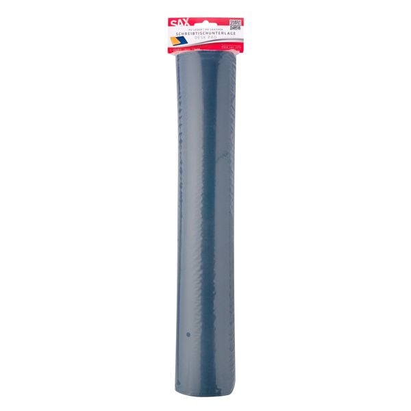 Produktbild: SAX Schreibtischunterlage PU Leder, blau/gelb
