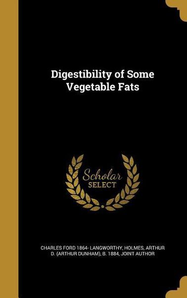 Produktbild: Digestibility of Some Vegetable Fats