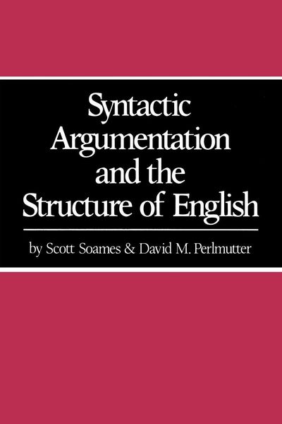 Produktbild: Syntactic Argumentation and the Structure of English
