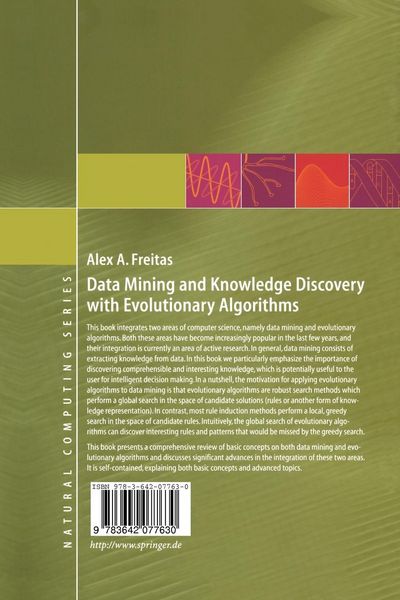 Produktbild: Data Mining and Knowledge Discovery with Evolutionary Algorithms
