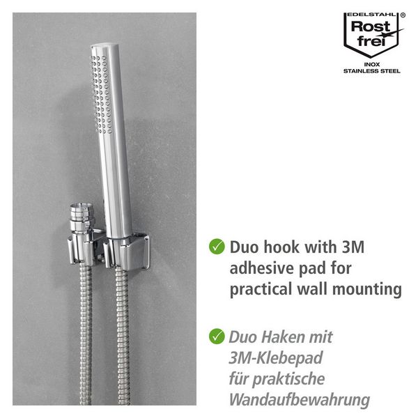Produktbild: Waschbeckenbrause mit Duo Haken, mit Easy-Clip Schiebefunktion