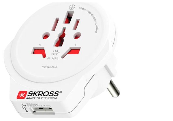 Produktbild: Skross 1.302539 Reiseadapter Pro World & USB