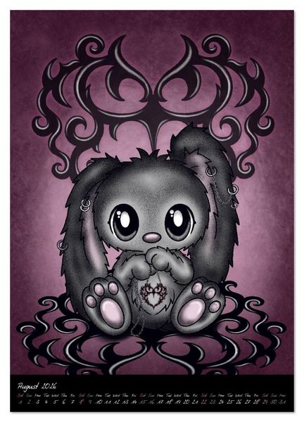 Produktbild: Gothic Fantasy Animals (Wall Calendar 2026 DIN A4 portrait), CALVENDO 12 Month Wall Calendar