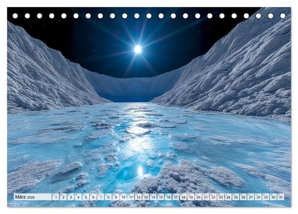 Produktbild: Kosmische Landschaften - Jenseits der Erde (Tischkalender 2026 DIN A5 quer), CALVENDO Monatskalender