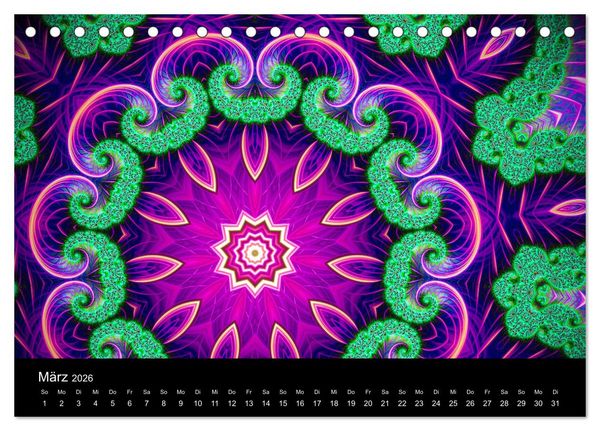 Produktbild: mandala-art (Tischkalender 2026 DIN A5 quer), CALVENDO Monatskalender
