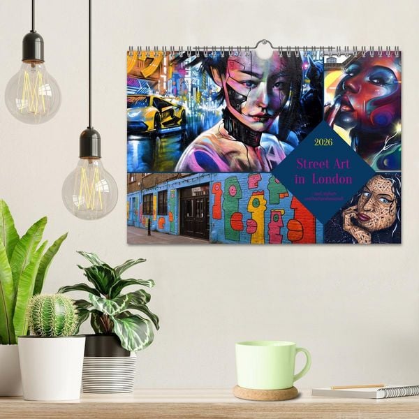 Produktbild: Street Art in London - cool, stylisch und hochprofessionell (Wandkalender 2026 DIN A4 quer), CALVENDO Monatskalender