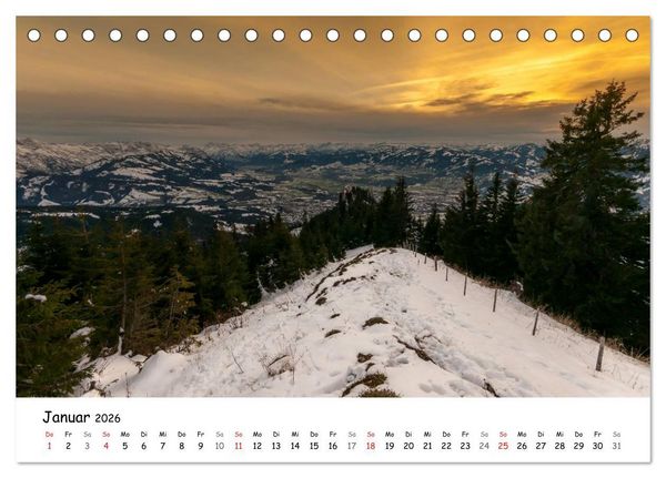 Produktbild: Unterwegs im Allg&auml;u (Tischkalender 2026 DIN A5 quer), CALVENDO Monatskalender