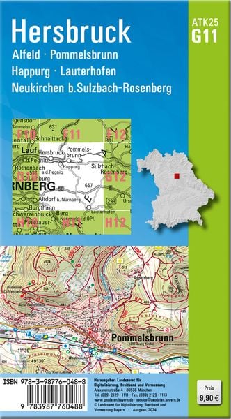 Produktbild: ATK25-G11 Hersbruck (Amtliche Topographische Karte 1:25000)