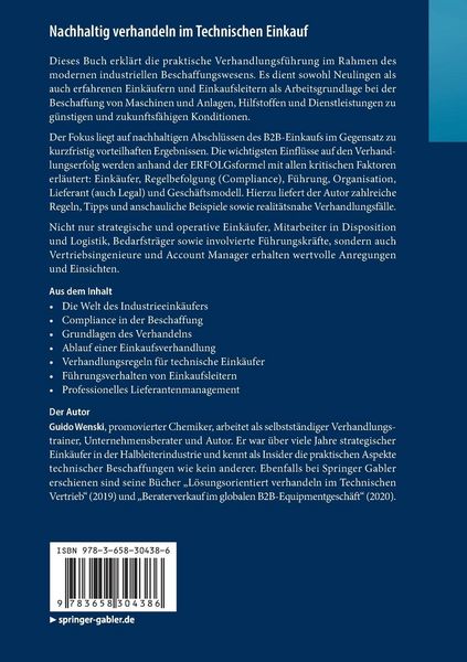 Produktbild: Nachhaltig verhandeln im Technischen Einkauf