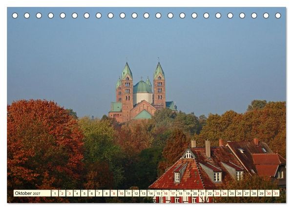 Produktbild: Speyer am Rhein Kaiserdom und Pilgerstadt (Tischkalender 2027 DIN A5 quer), CALVENDO Monatskalender