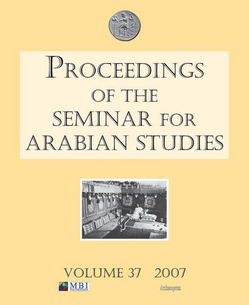Produktbild: Proceedings of the Seminar for Arabian Studies Volume 37 2007