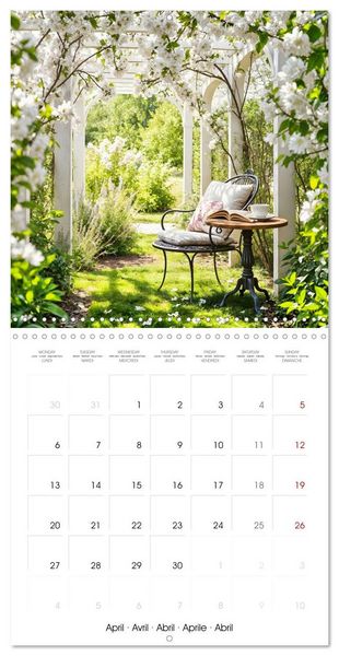 Produktbild: My quiet oasis - Inhale. Arrive. Find peace. (Wall Calendar 2026 12 &times; 12 Inch) CALVENDO 12 Month Wall Calendar