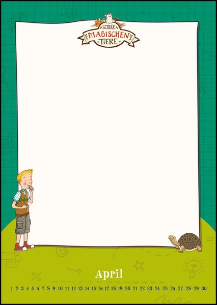 Produktbild: Schule der magischen Tiere - Bastelkalender zum Selbstgestalten - Fotos einkleben, malen - immerw&auml;hrend - 21 x 29,7 cm