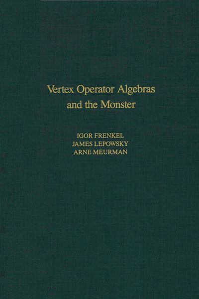 Produktbild: Vertex Operator Algebras and the Monster