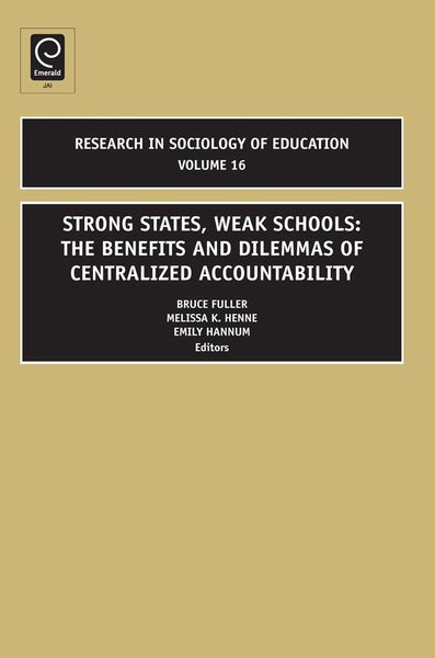 Produktbild: Strong States, Weak Schools